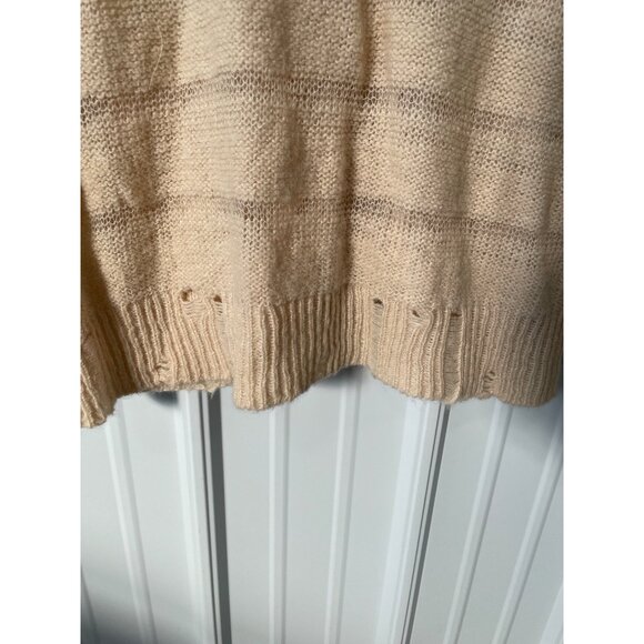 Urban Outfitters Alston Cardigan Size Medium Laddered Knit Stripe Button Up Cozy - Picture 6 of 10